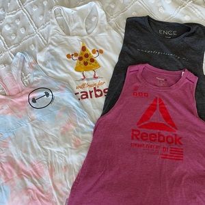 Lot of 4 workout tanks